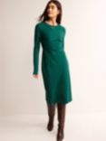 Boden Nadia Jersey Midi Dress, Emerald Night