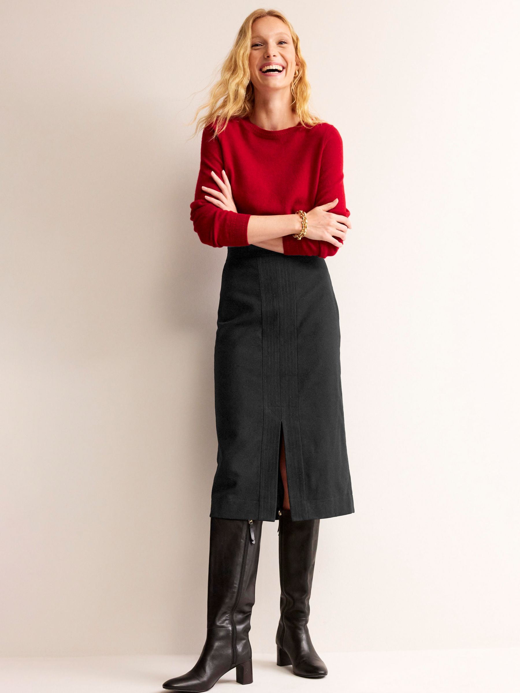 Boden Wool Blend Pencil Skirt