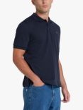 Farah Volvo Textured Short Sleeve Polo Shirt, Navy
