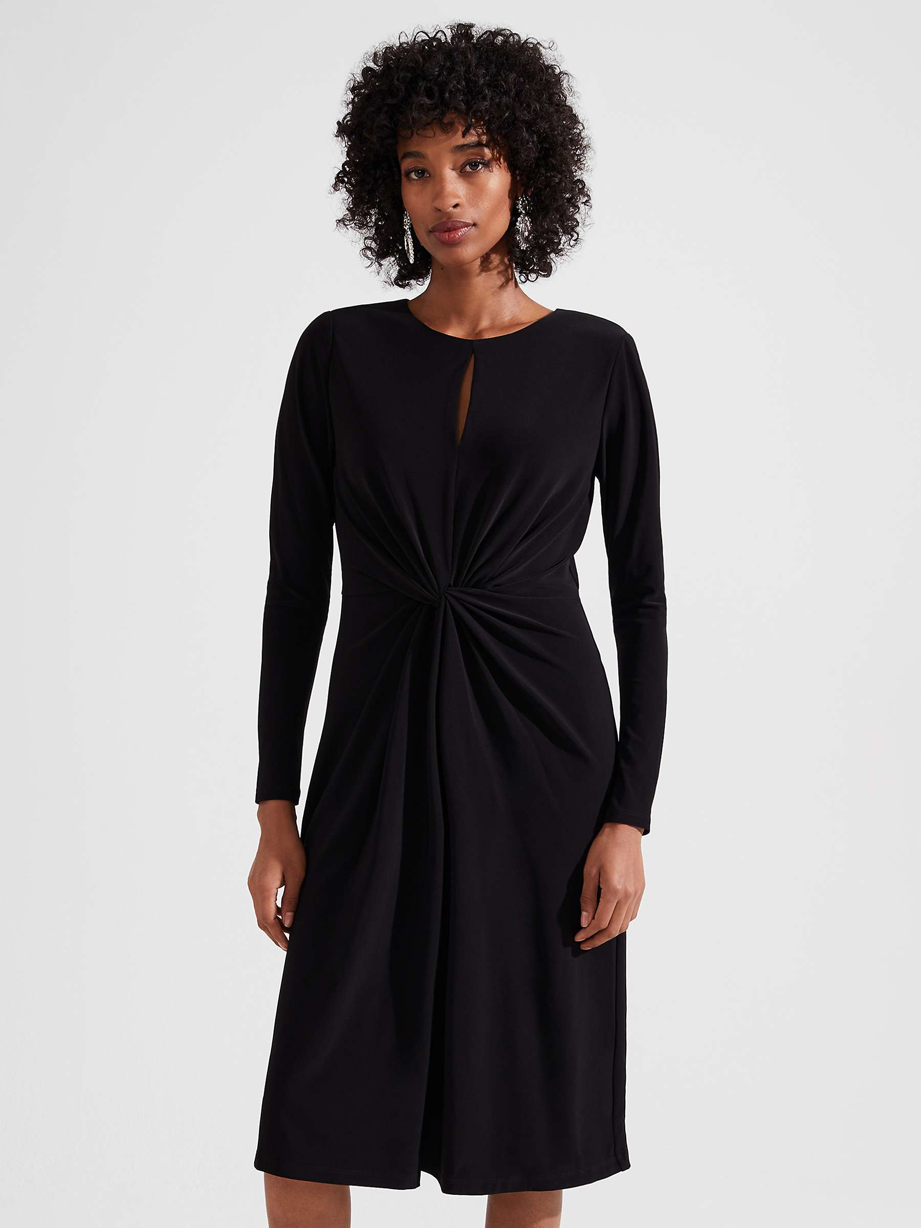 Buy Hobbs Antonia Dress, Black Online at johnlewis.com
