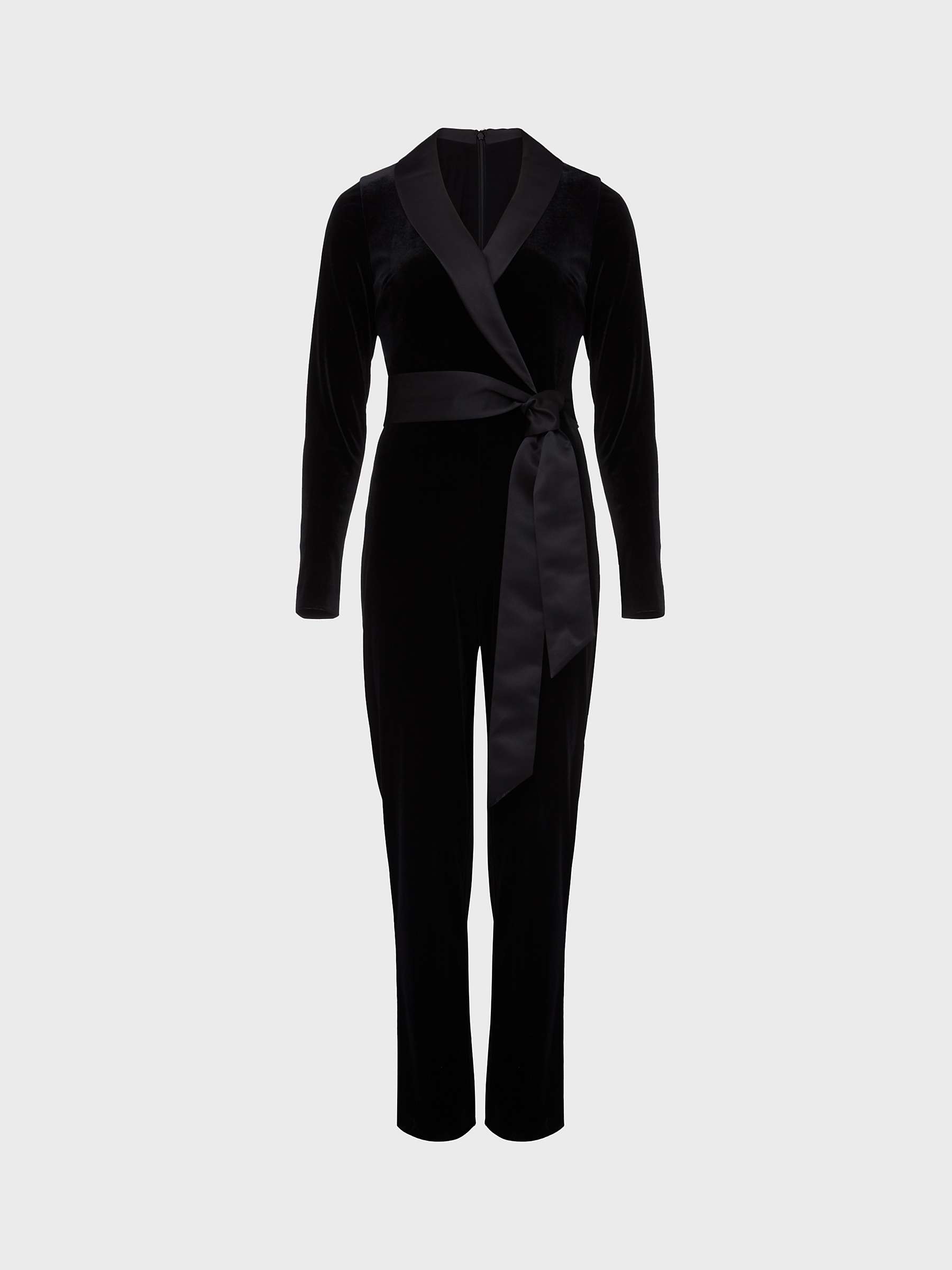 Buy Hobbs Luisa Tuxedo Jumpsuit, Black Online at johnlewis.com