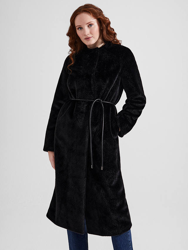 Hobbs Robin Fur Coat, Black