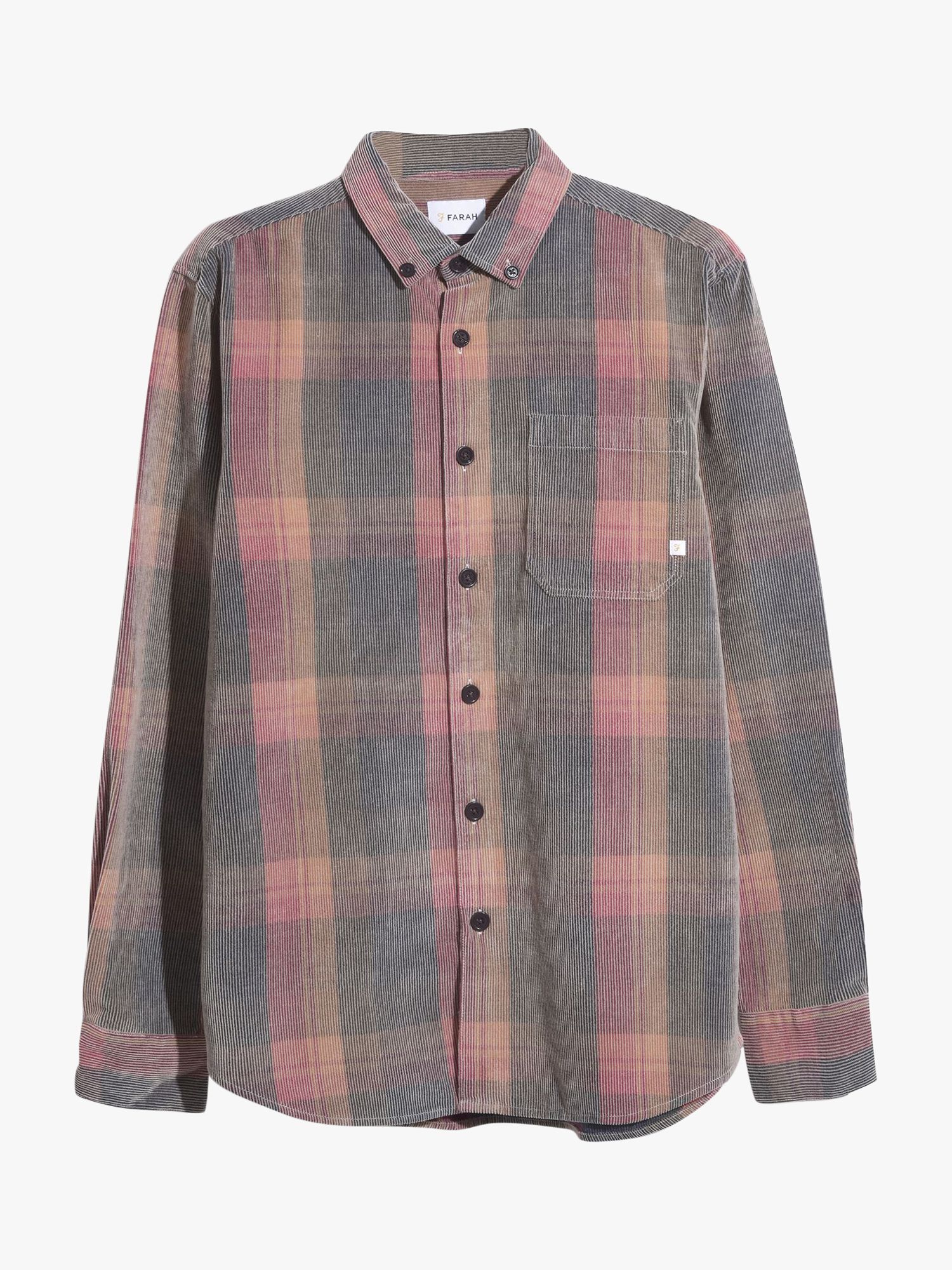 Buy Farah Hufford Check Long Sleeve Shirt, Multi Online at johnlewis.com