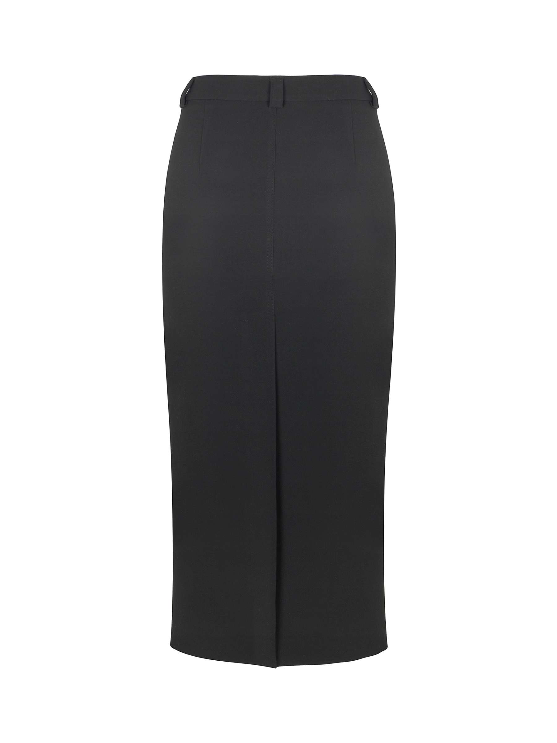 Mint Velvet Structured Midaxi Column Skirt, Black at John Lewis & Partners
