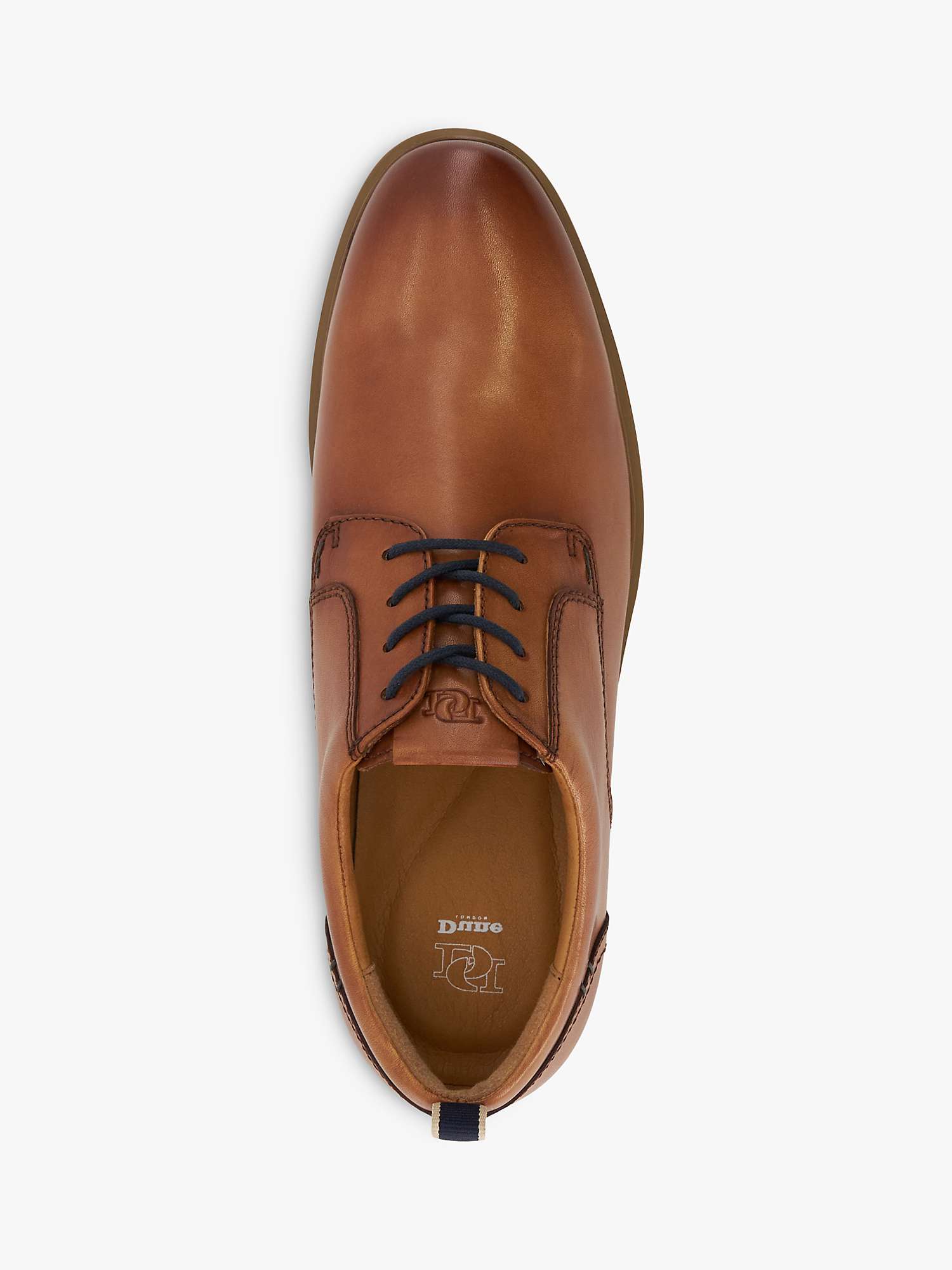 Dune Wide Fit Blaksley Leather Plain Toe Hybrid Sole Shoes, Tan at John ...