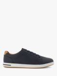 Dune Wide Fit Tezzy Lace Up Trainers, Navy