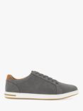 Dune Wide Fit Tezzy Suedette Lace Up Trainers, Grey