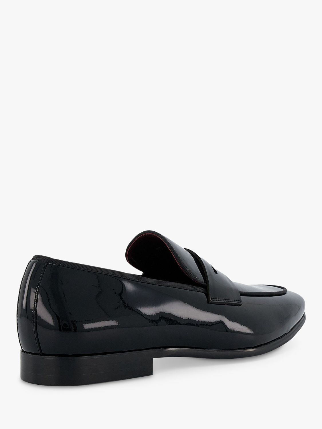 Dune Sterlling Patent Penny Loafers, Black, EU42