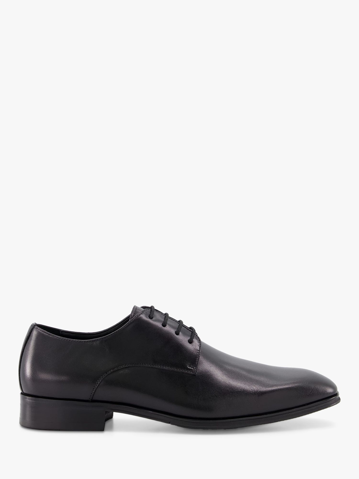 Dune Wide Fit Satchel Leather Oxford Shoes, Black, EU43