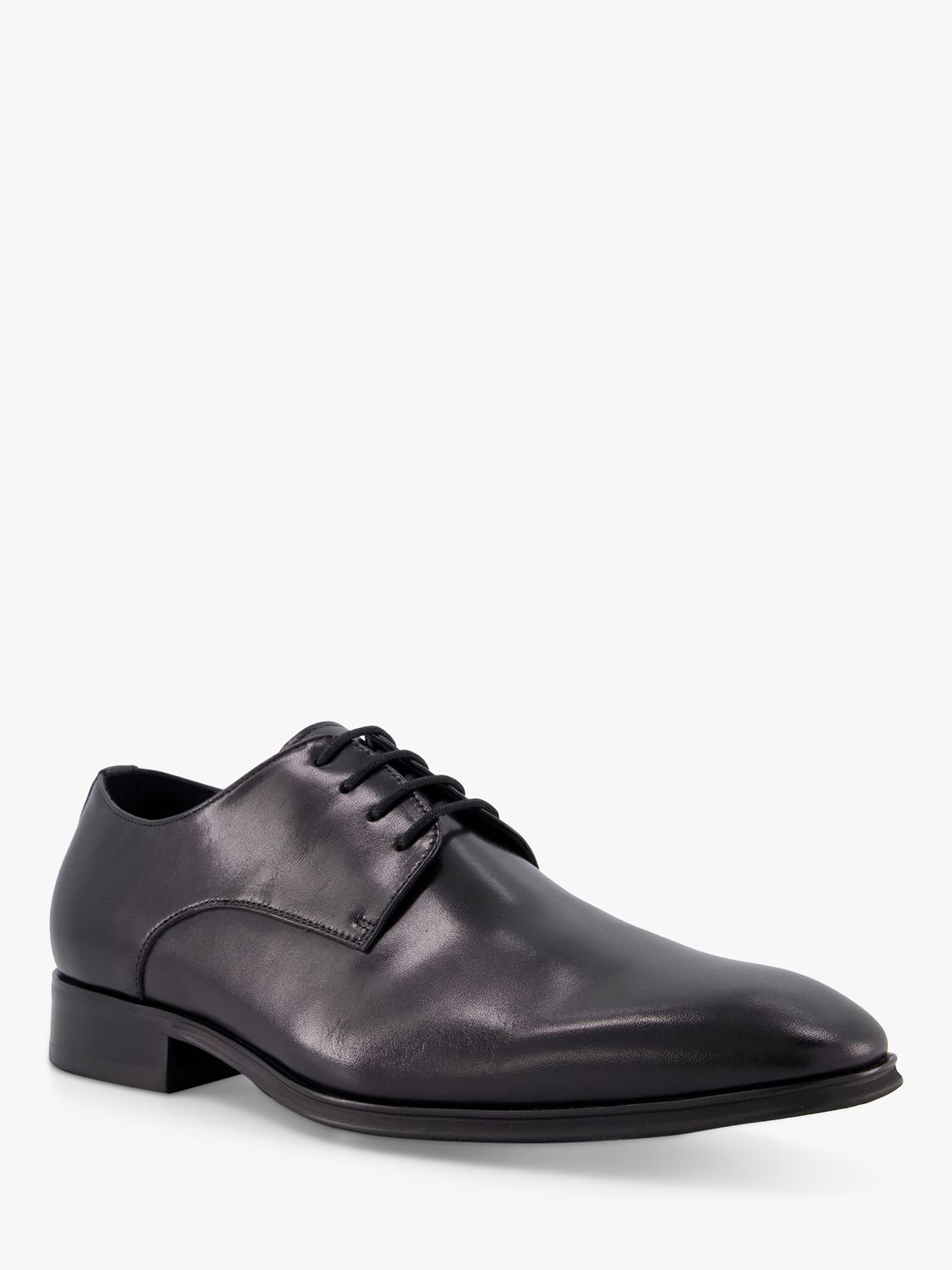 Dune Wide Fit Satchel Leather Oxford Shoes, Black at John Lewis & Partners