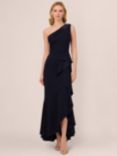 Adrianna Papell Studio Beaded Knit Crepe Maxi Dress, Midnight