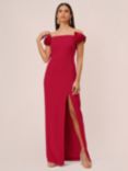 Aidan by Adrianna Papell Stretch Crepe Column Maxi Dress, Matador Red