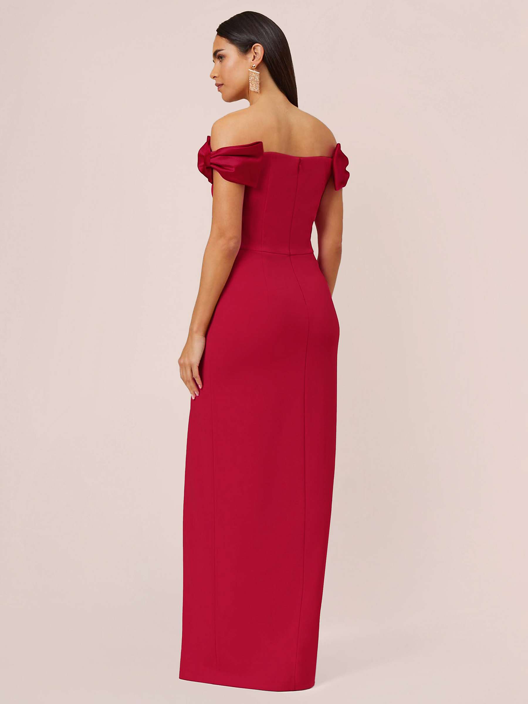 Buy Aidan by Adrianna Papell Stretch Crepe Column Maxi Dress Online at johnlewis.com