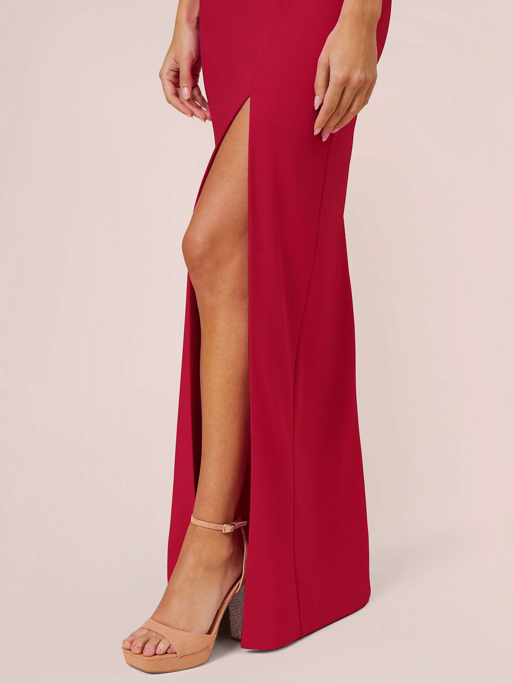 Buy Aidan by Adrianna Papell Stretch Crepe Column Maxi Dress Online at johnlewis.com