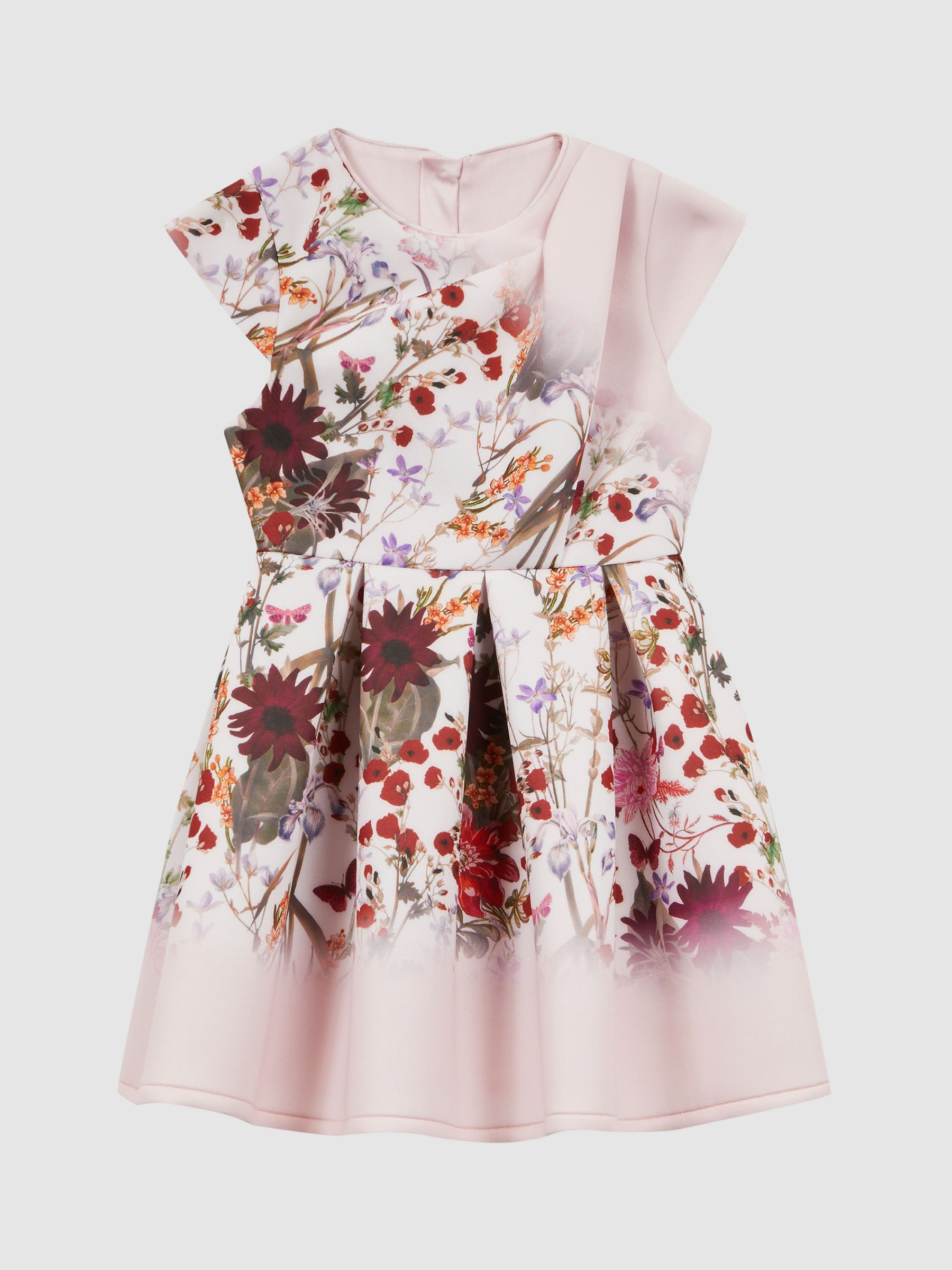 Reiss Kids' Tammy Floral Print Scuba Dress, Multi at John Lewis & Partners