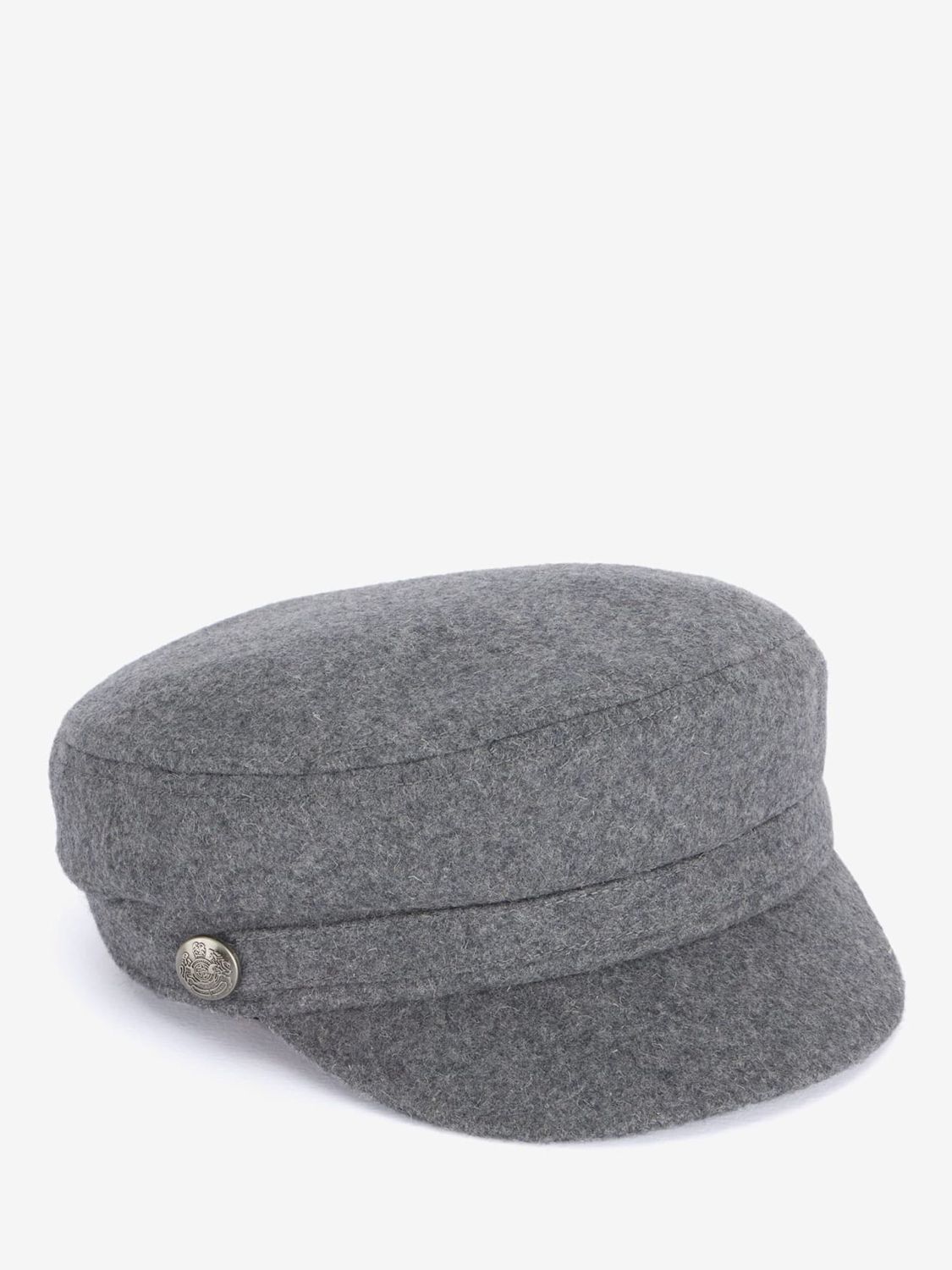 Mint Velvet Felt Baker Boy Hat, Grey at John Lewis & Partners