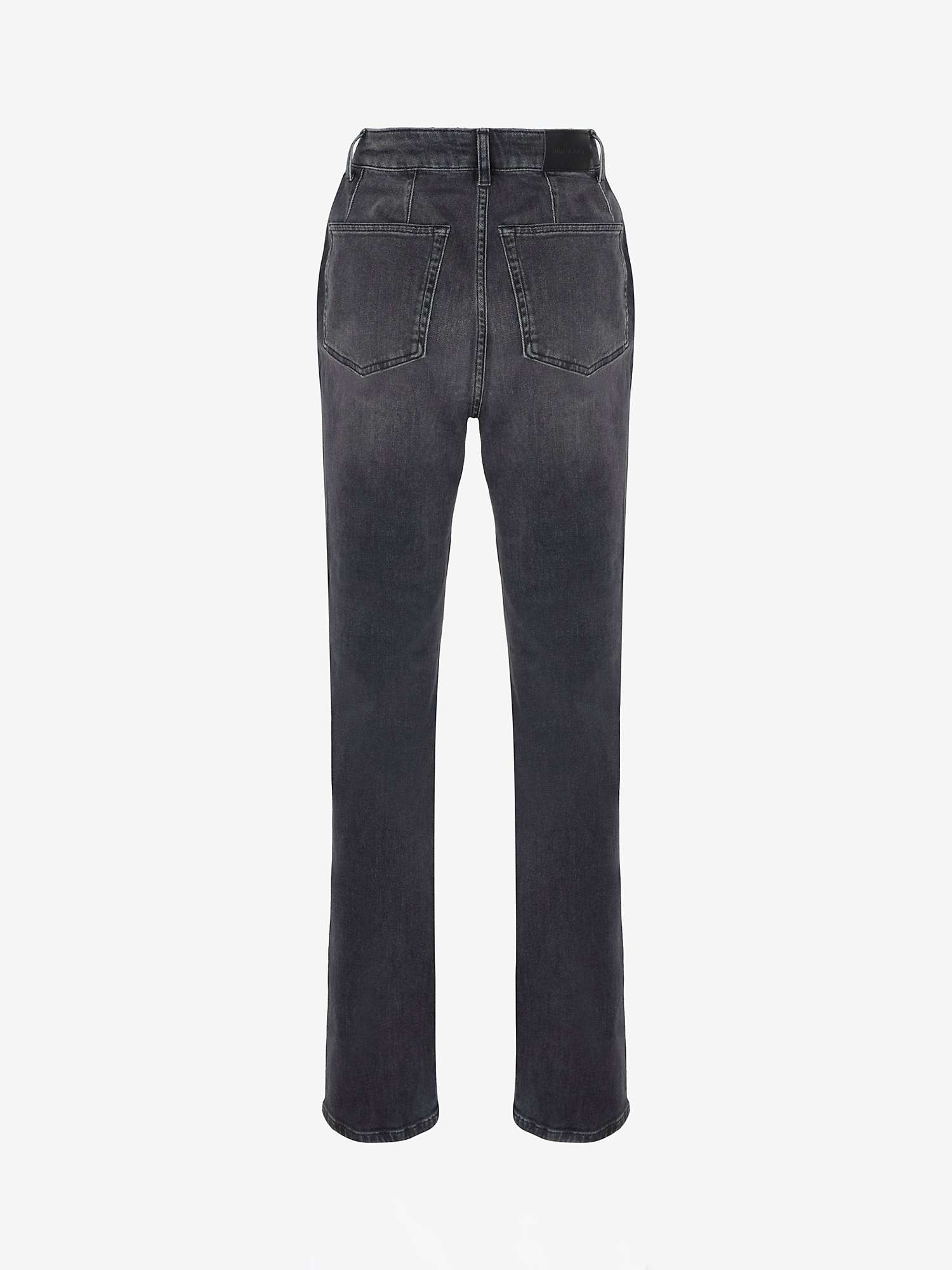 Buy Mint Velvet Washed Slim Fit Jeans, Black Online at johnlewis.com