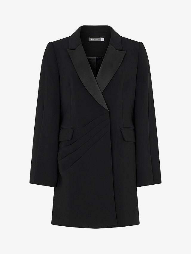 Mint Velvet Split Sleeve Blazer Mini Dress, Black at John Lewis & Partners