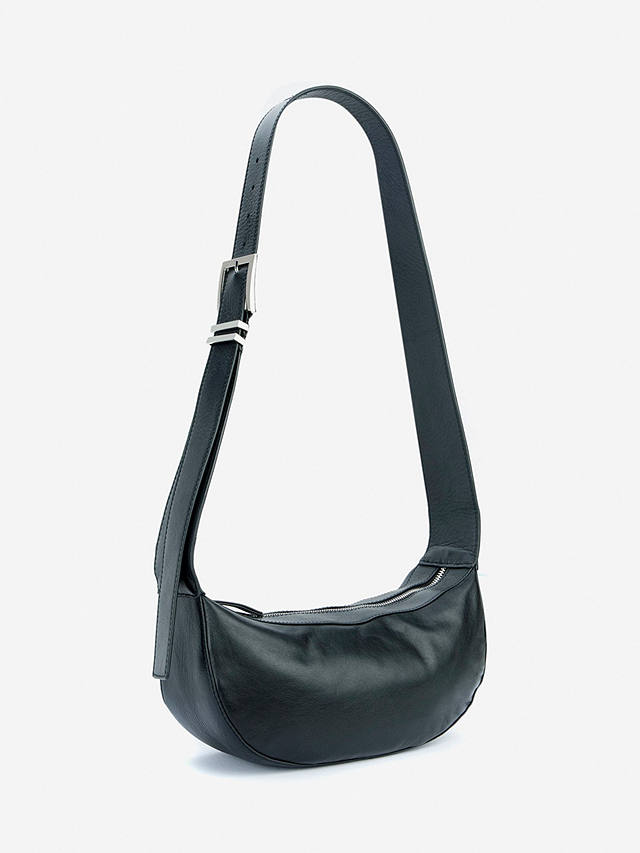 Mint Velvet Leather Sling Bag, Black