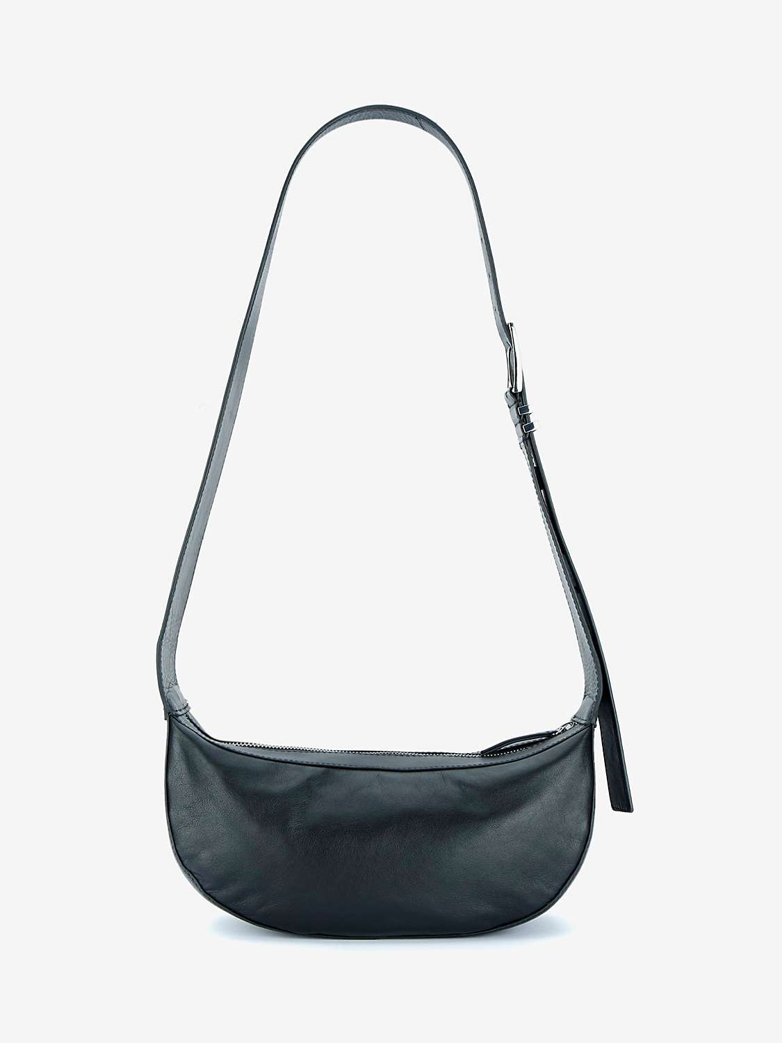 Buy Mint Velvet Leather Sling Bag, Black Online at johnlewis.com