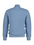 GANT Textured Cotton Half Zip Jumper, Stormy Sea