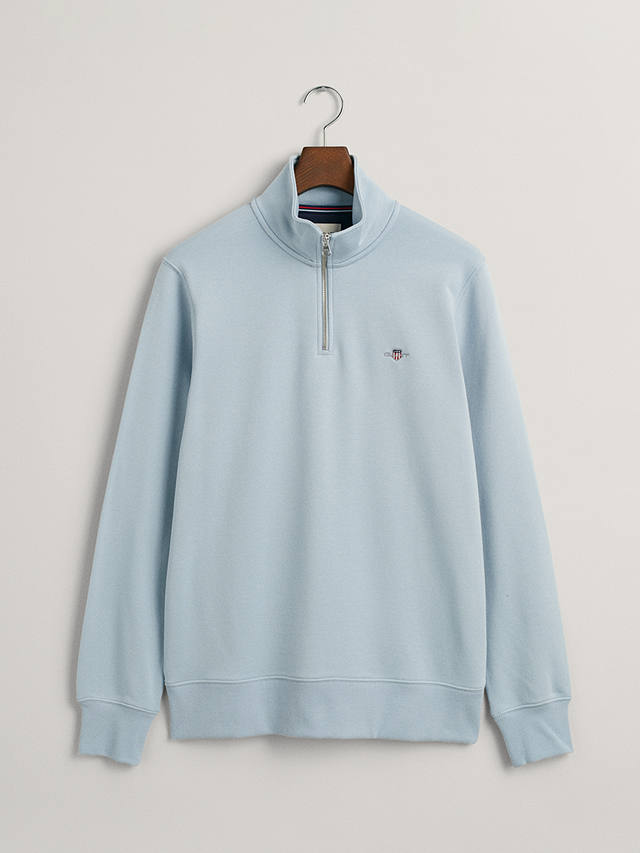 GANT Regular Shield Half Zip Jumper, 402 Stormy Sea