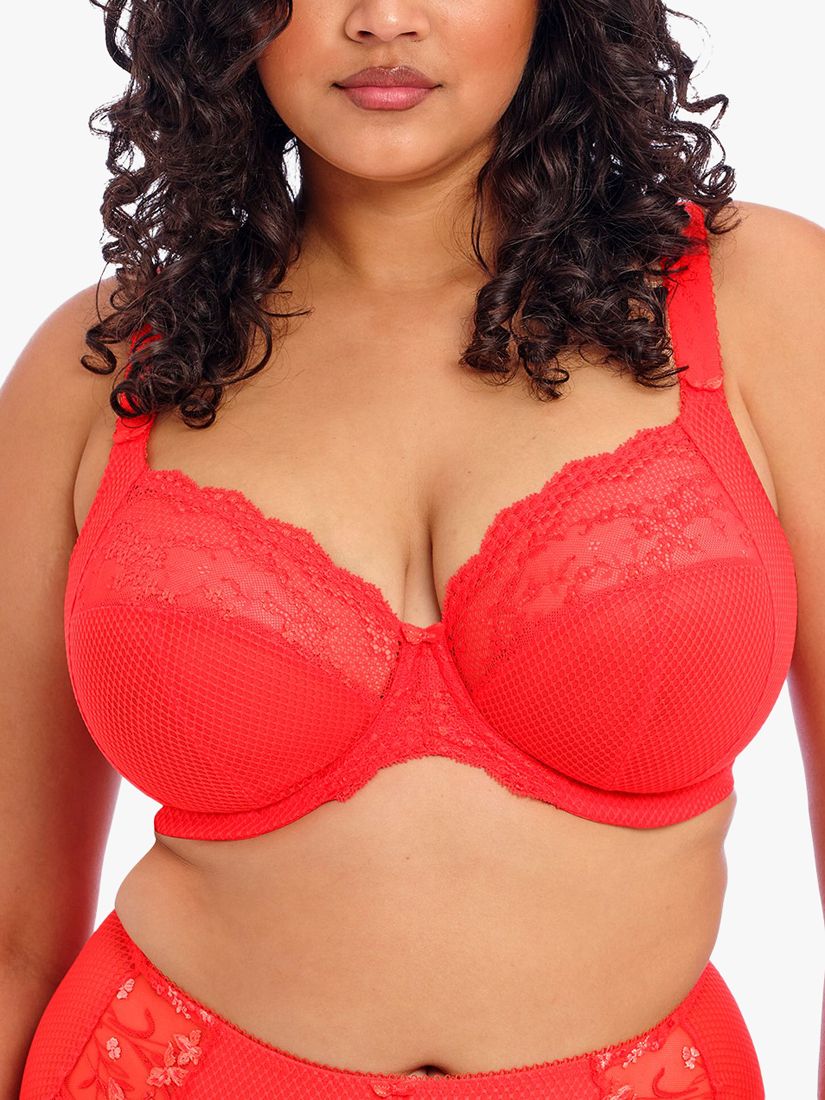 Elomi Charley Underwire Plunge Bra with Stretch Lace in