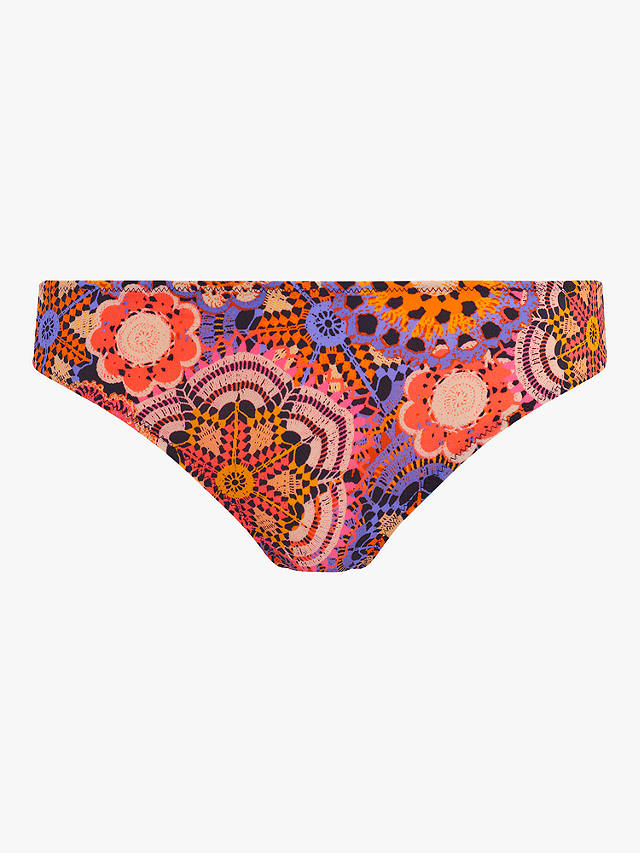 Freya San Tiago Nights Crochet Print Bikini Bottoms, Multi