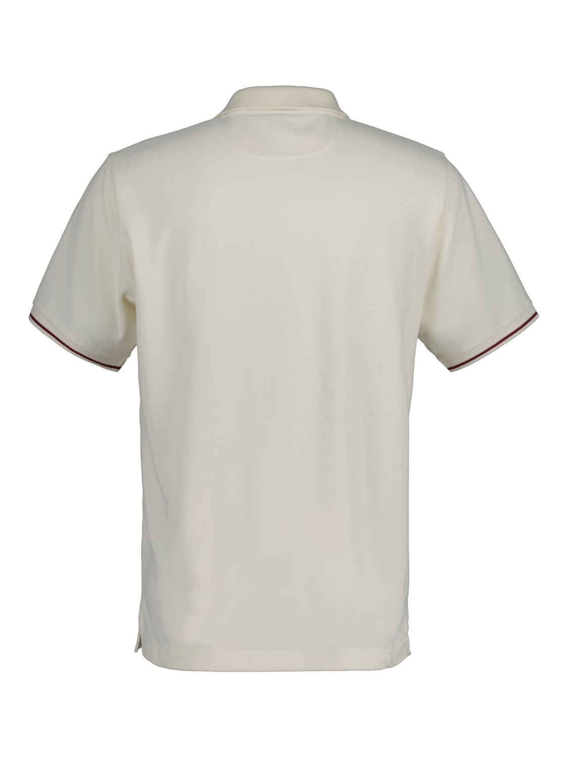 GANT Tipping Short Sleeve Rugger Polo Shirt, Cream, XL