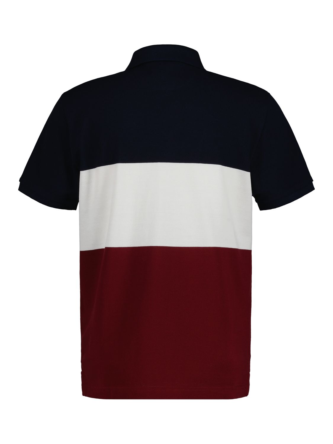 GANT Block Stripe Short Sleeve Polo Shirt, Blue/Multi, S