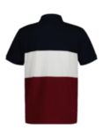 GANT Block Stripe Short Sleeve Polo Shirt, Blue/Multi, Blue/Multi