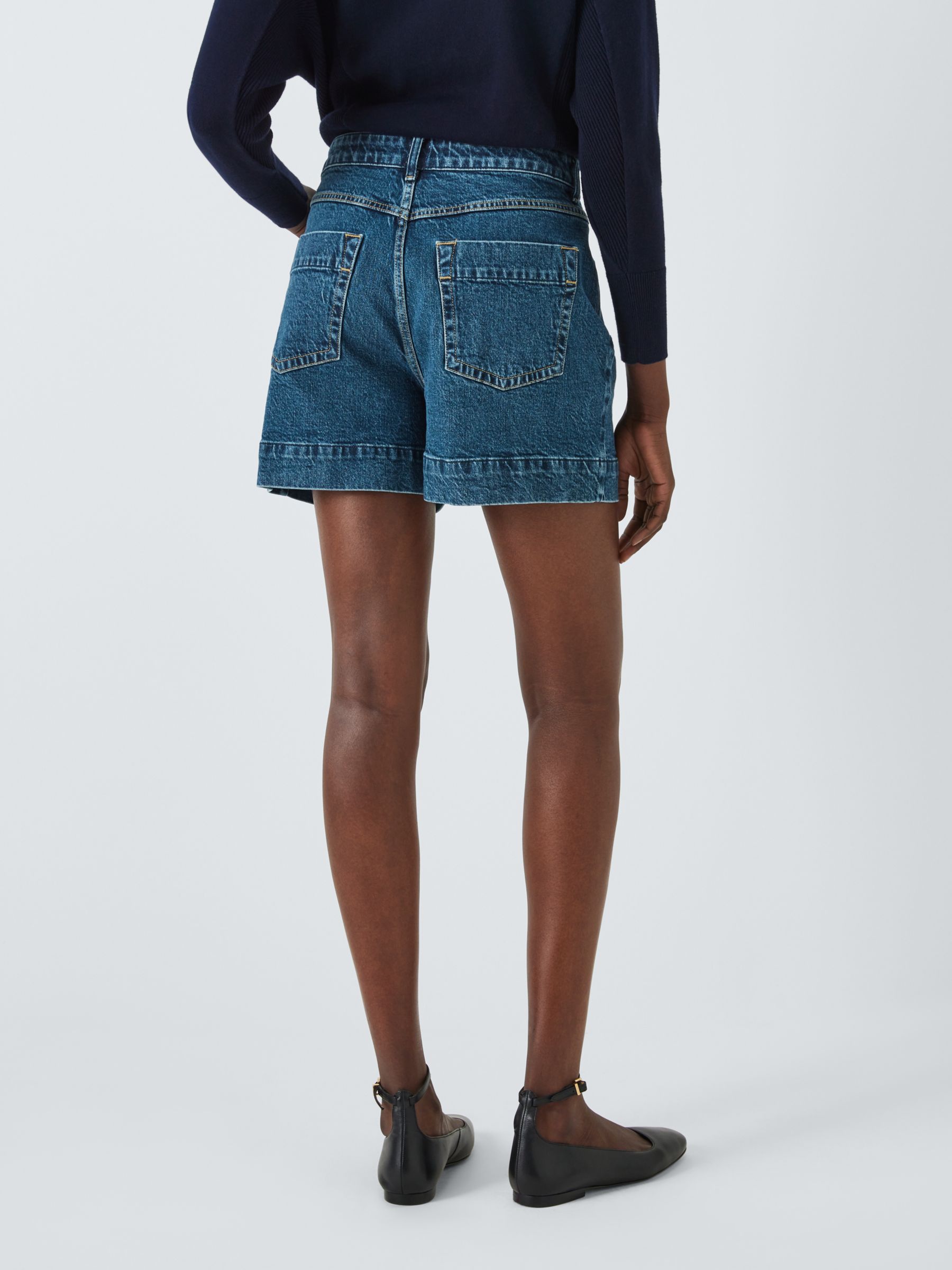 Buy John Lewis Premium High Rise Denim Shorts Online at johnlewis.com