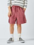 John Lewis Kids' Cargo Jogger Shorts, Red