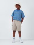 John Lewis Kids' Jersey Cargo Shorts, Light Grey