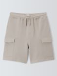 John Lewis Kids' Jersey Cargo Shorts, Light Grey