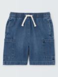 John Lewis ANYDAY Kids' Denim Cargo Shorts, Blue