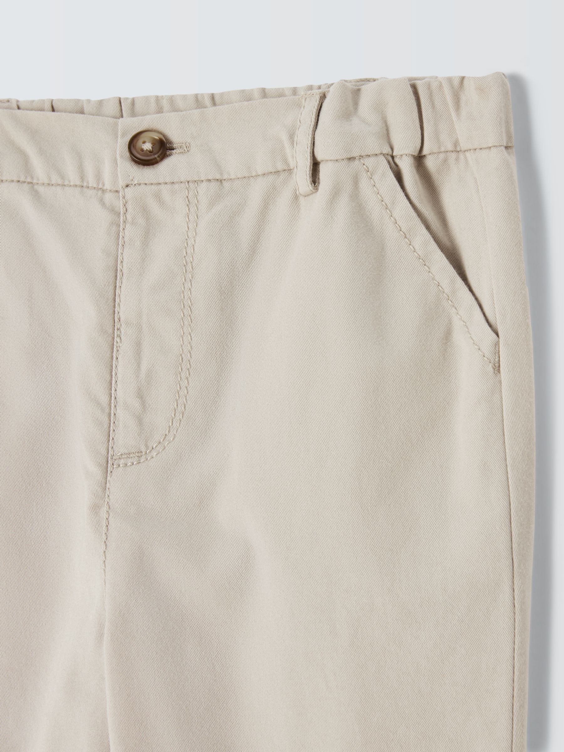 John Lewis Heirloom Collection Baby Straight Leg Chinos, Natrural at ...