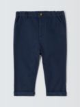 John Lewis Heirloom Collection Baby Straight Leg Chinos, Blue