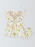 John Lewis Heirloom Collection Baby Floral Print  Dress, Bloomers and Headband Set