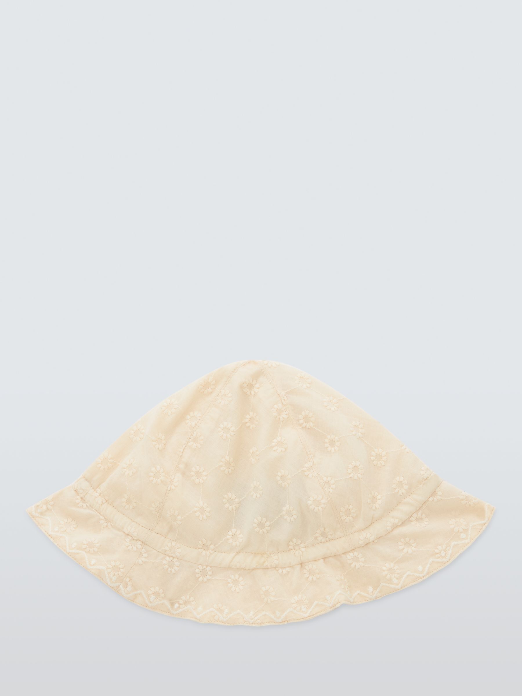 Buy John Lewis Heirloom Collection Baby Cotton Broderie Sun Hat, Off White Online at johnlewis.com
