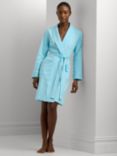Lauren Ralph Lauren Quilted Cotton Robe, Turquoise, Turquoise