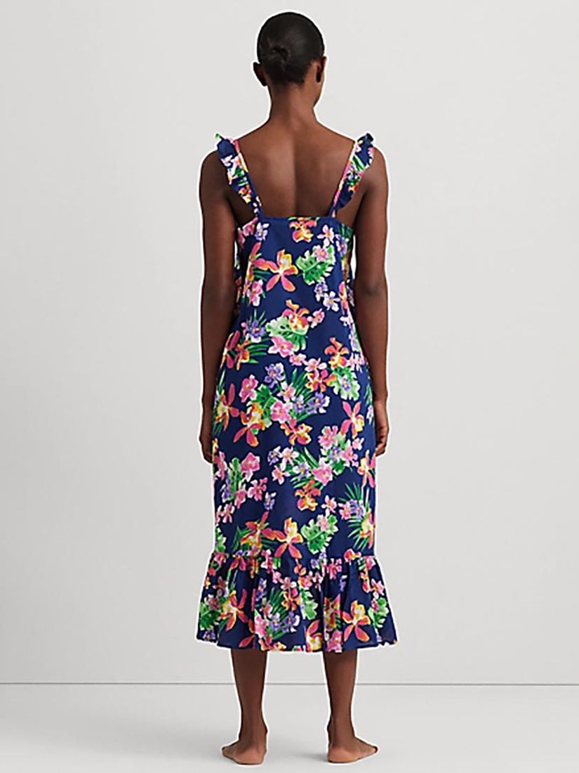 Buy Lauren Ralph Lauren Flutter Floral Nightdress, Multi Online at johnlewis.com
