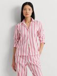 Lauren Ralph Lauren Valentine's Heart and Logo Stripe Pyjamas, Pink