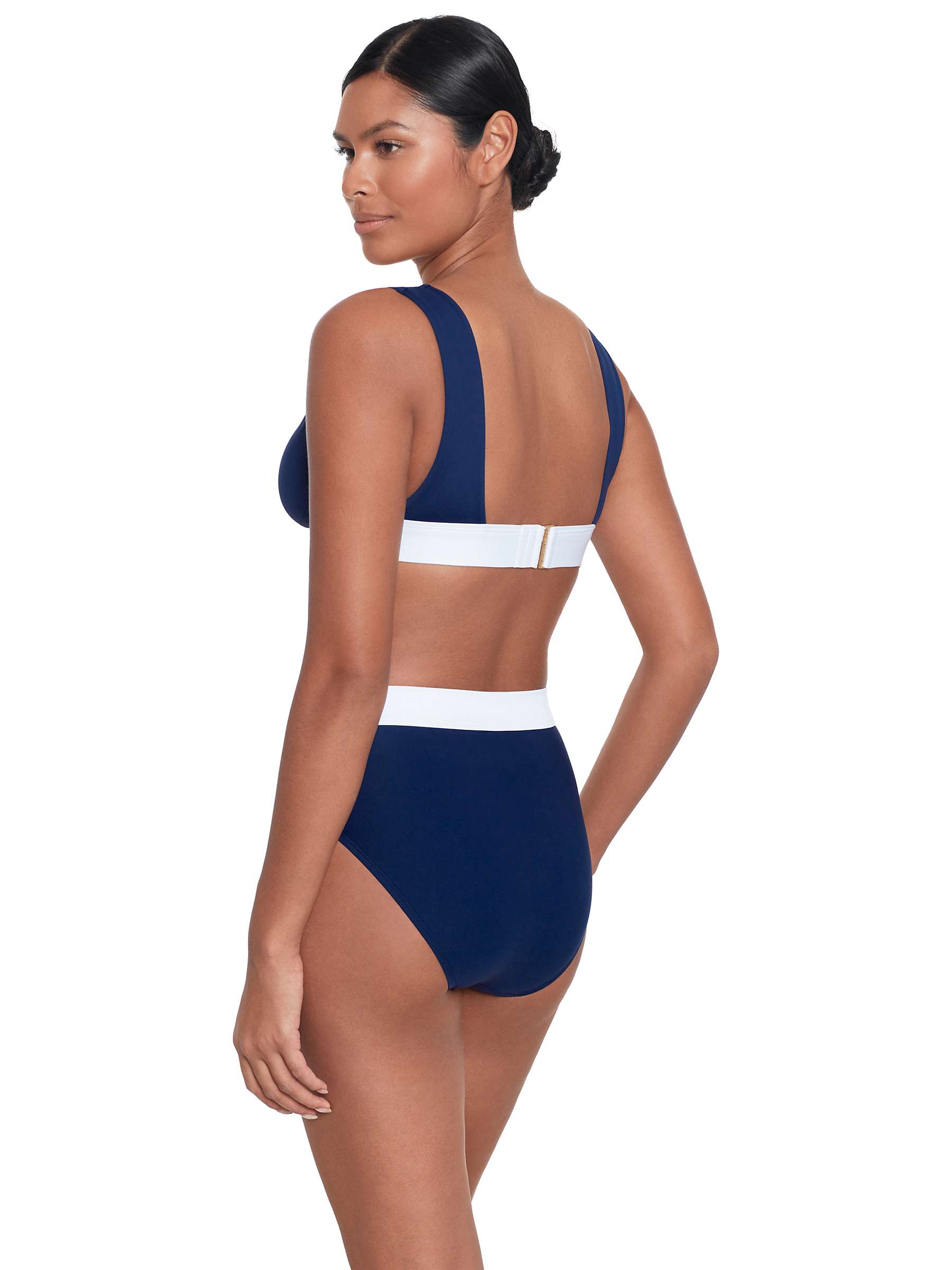 Buy Lauren Ralph Lauren Banded Bikini Bra, Dark Navy Online at johnlewis.com