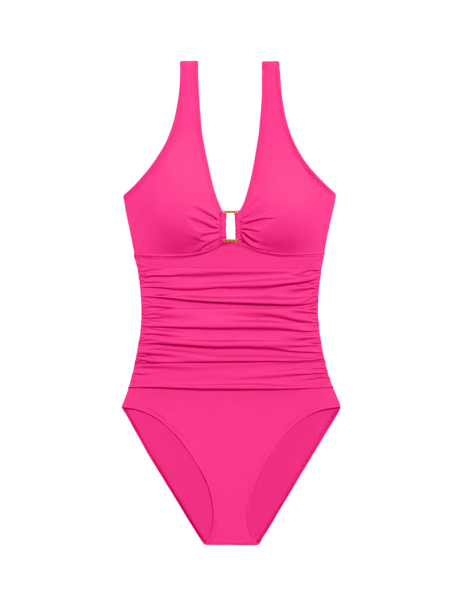 Ralph Lauren Lauren Ralph Lauren Ring Front Swimsuit, Pink at John ...