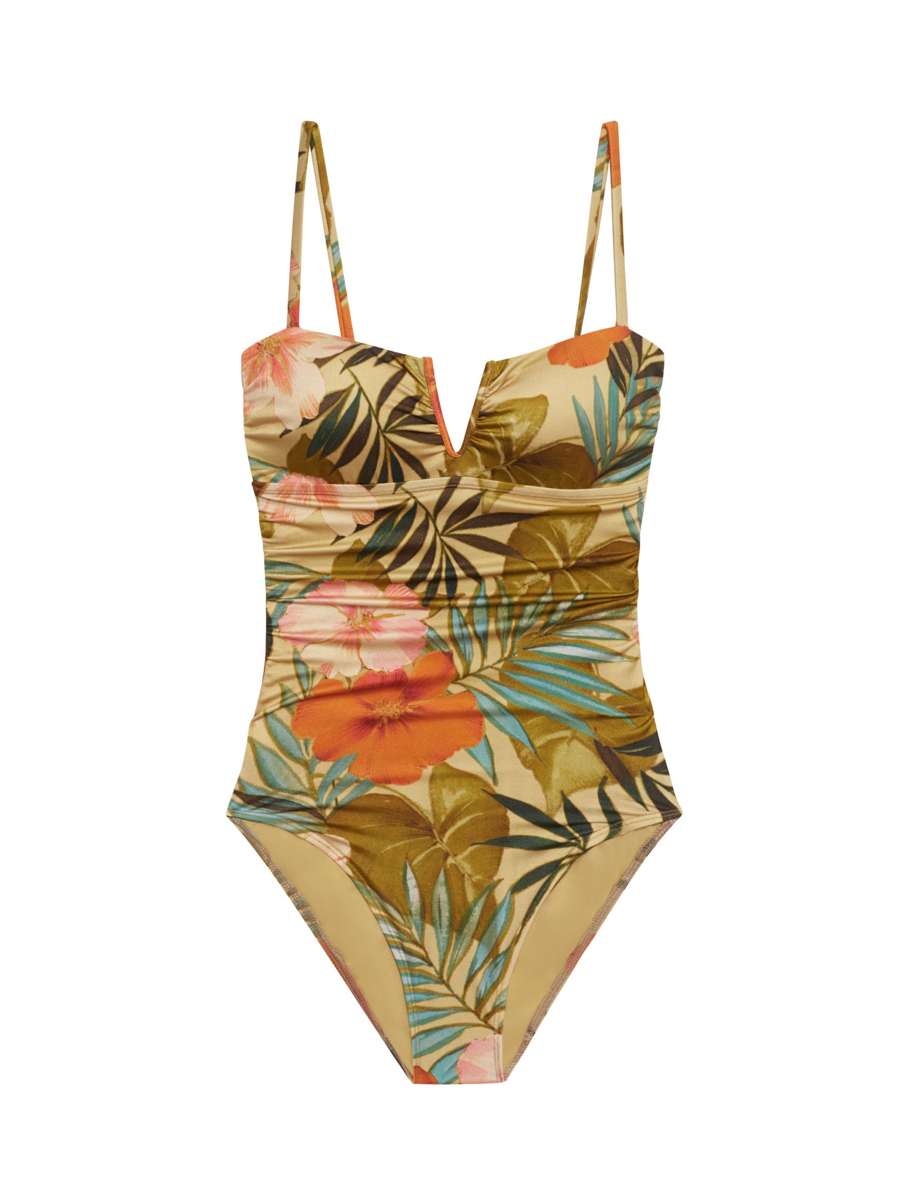 Lauren Ralph Lauren Tropical Flower Swimsuit, Multi, 8