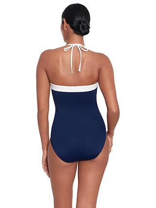 Lauren Ralph Lauren Bandeau Swimsuit, Blue/Multi