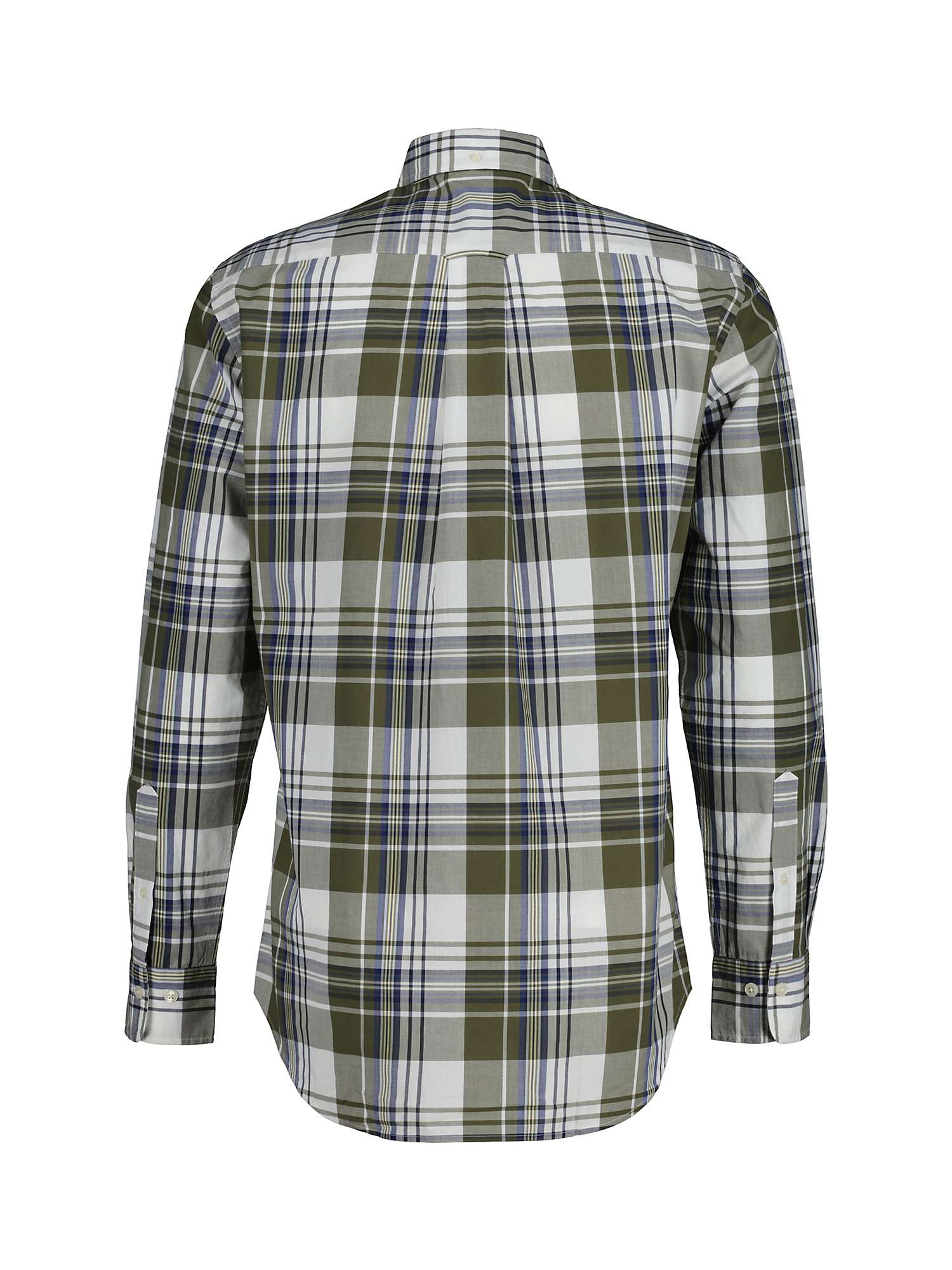 Buy GANT Regular Poplin Polo Shirt, Juniper Green Online at johnlewis.com