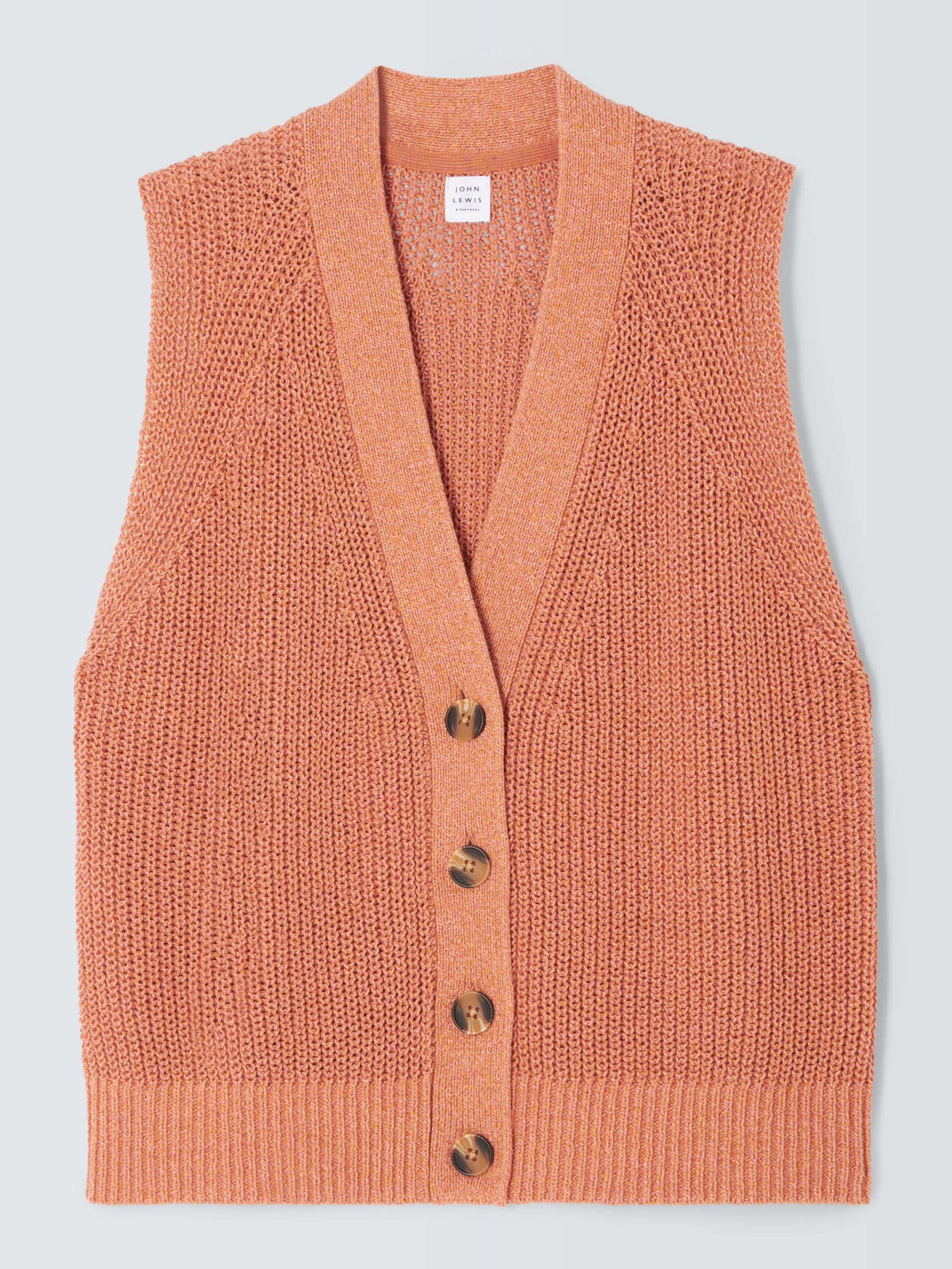 Buy John Lewis Sleeveless Knitted Waistcoat Online at johnlewis.com