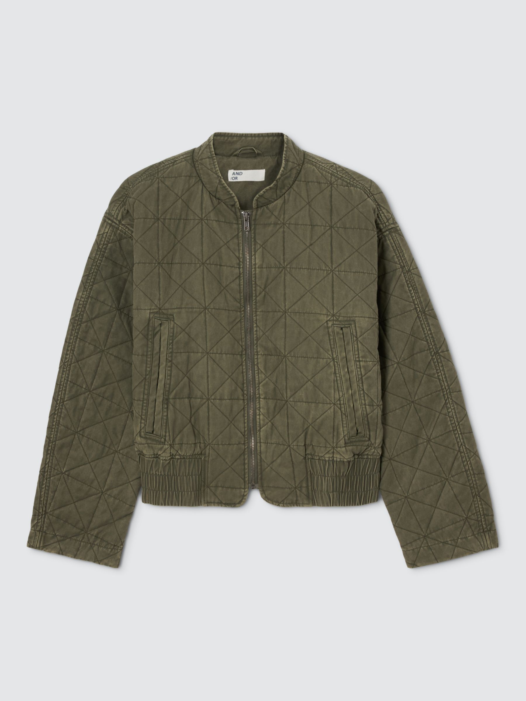 AND/OR Alani Quilted Jacket, Khkai at John Lewis & Partners